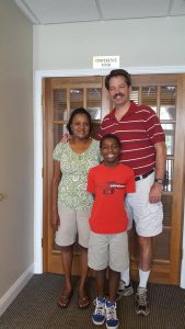 Family at adoption day
